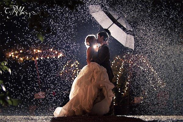 nozze con la pioggia